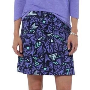 PATAGONIA Morning Glory Athletic Skirt Geometric Print Women’s Size M